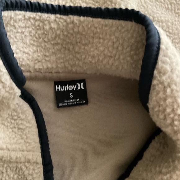 New Mens The Hurley pocket Peak Fleece Vest Vest Full Zip Jacket Coat size - Picture 6 of 8